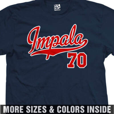 70 Impala PRO Script T-Shirt | 1970 SS Jersey Team Sports Logo Design Print Tee