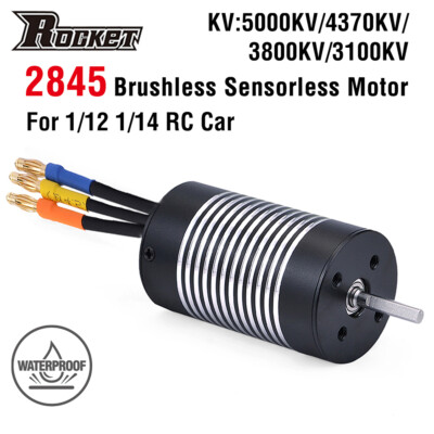 Rocket 2845 Brushless Motor 3100/ 4370/5000KV for WLtoys 12428 1:12,1:14 RC Car