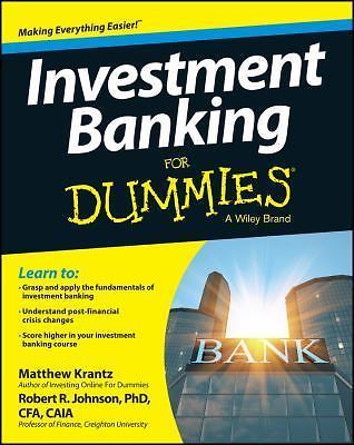 Investment Banking for Dummies by Krantz, Matthew; Johnson, Robert R.