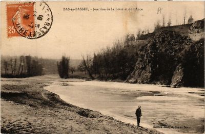 Old postcard BAS-en-BASSET - Junction de la Loire et de l'Ance (585889)