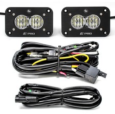 Baja Designs 487807 Flush Mount S2 Pair LED Light Pod Kit Wide Cornering