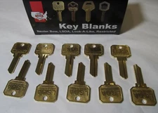 10x USA MADE LSDA 1145-NB SCHLAGE/BR 35 100C UNCUT BLANK KEYS DO NOT DUPLICATE