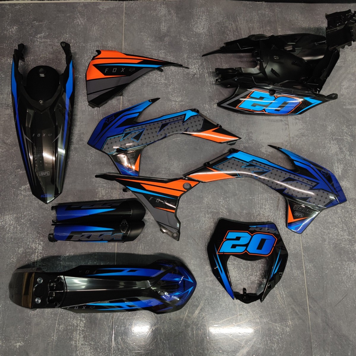 Plastics + Graphics KTM 2016 XC-W XCF-W EXC EXC-F Custom race