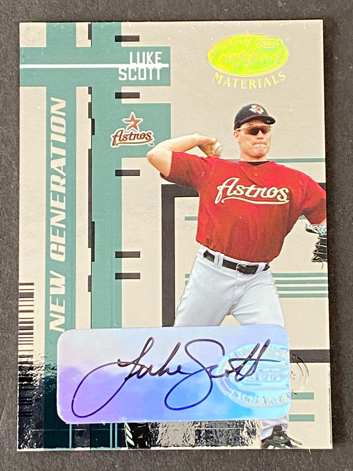 Luke Scott 2005 Leaf Certified Materials New Generation RC Auto #ed 113/499/