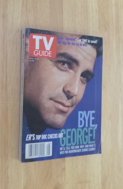 TV Guide Feb 6-12  1999 Bye George, Leaves ER Charlotte, NC Edition