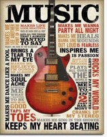 Gitarren Schild 30 X 40 Groß Usa Poster Rock Musikschule Geschenk Musik *316