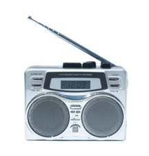 Walkman Cassette Radio Player Built-In Mic & Speaker Class Portable - Silver C5