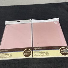 2 Packs 8" x 10.5" Pink Photo Album Refills by Recollections 30 Sheet Count