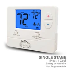 Digital Wall Electronic Non Programmable Single Thermostat 701 Heat / Cool