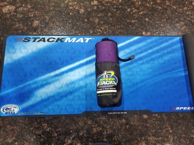 Speed Stacks 12 Purple Cups Competition Stackers w/ stack mat