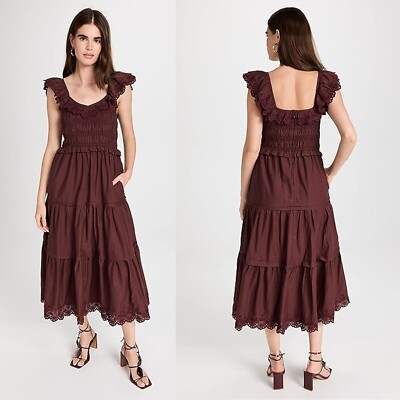 lucie embroidered cotton midi dress Lucie Dress main image 1