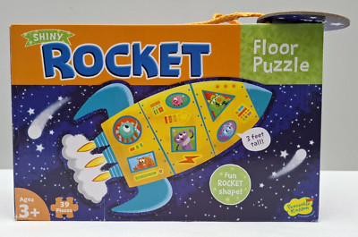Peaceable Kingdom glänzende Rakete Bodenpuzzle