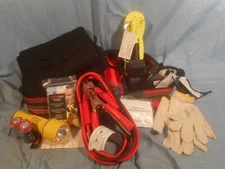 JustInCase Emergency Car/truck Kit air compressor blanket tow rope jumper cables