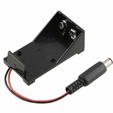 9V Battery Holder Box Case Plug 5.5 X 2.1mm for Arduino Breadboard Power Supply