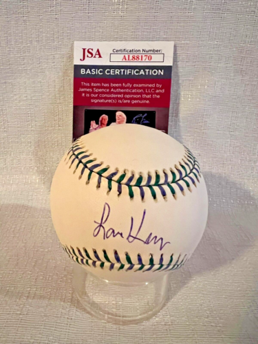 Jeu des étoiles Larry King signé 1998 All Star Game dédicacé baseball JSA - Photo 1/7