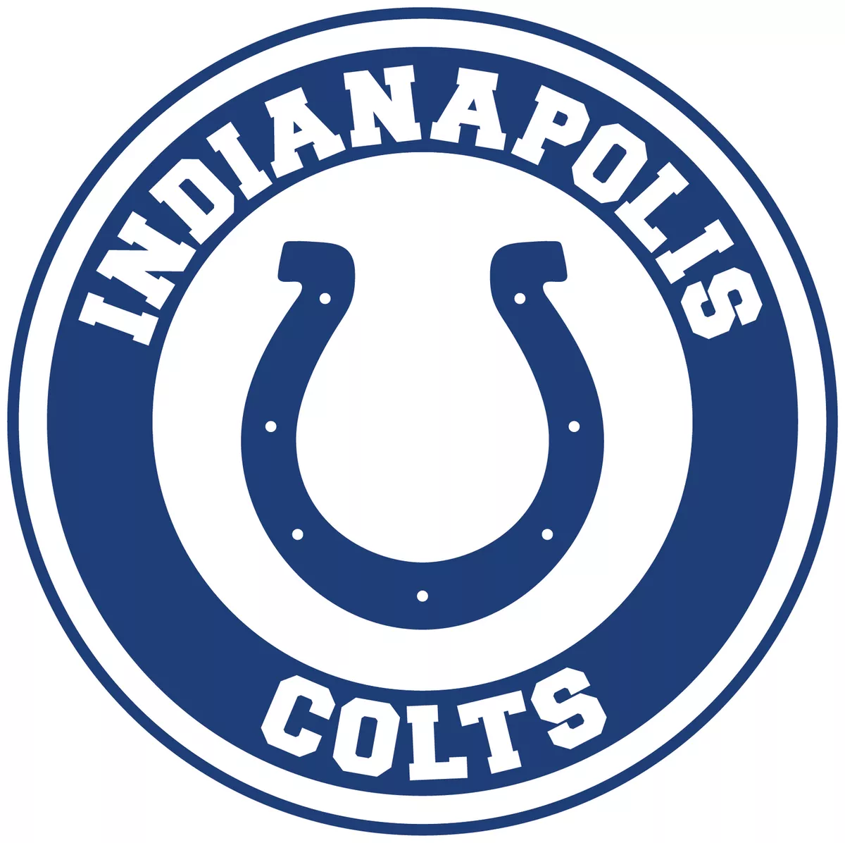 Indianapolis Colts Circle Logo Vinyl Decal / Sticker 10 sizes!! | eBay