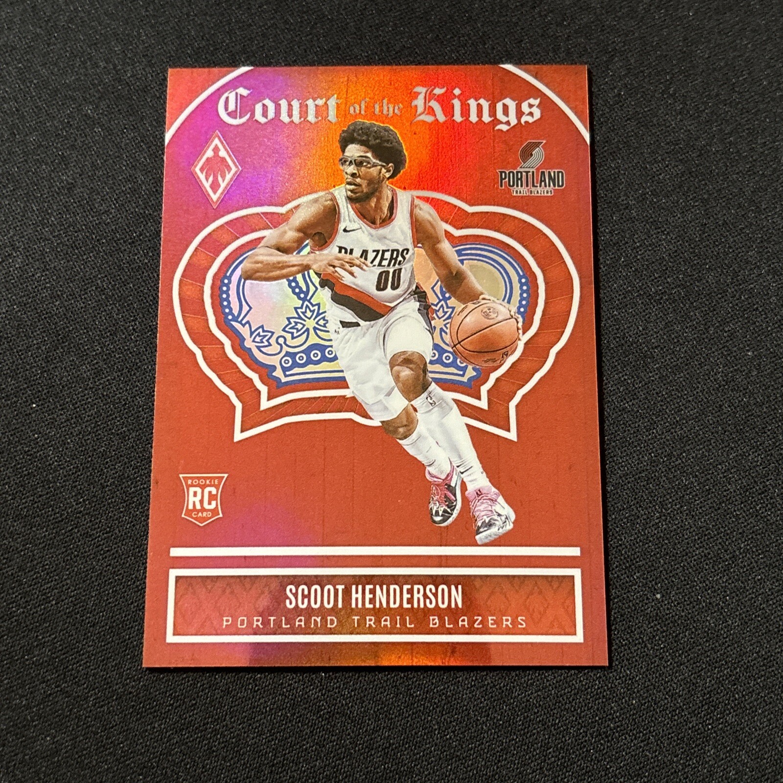 2023-24 Phoenix Scoot Henderson Rookie Court of the Kings Red Prizm /125 CL Mtch