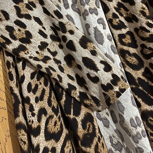 Carmen Marc Valvo Women’s Leopard Print Wrap Around Tunic Cardigan Sz-L - Picture 5 of 7