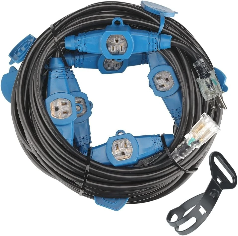50 Feet Multi-Outlet Extension Cord with Easy-Care Strap -  Listed Safety - Image 3 of 4