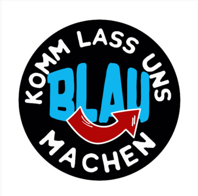 Come Let's Make Blue Neuwa Vinyl Decal Sticker for Car Weatherproof 10cm