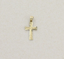 Pendant Only 14k Yellow Gold Cross Pendant 1' x 1/2"