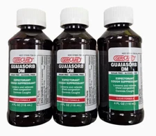 Gericare Cough Syrup GUAIASORB DM Guaifenesin & DM Liquid 4oz ( 3 bottles ) --