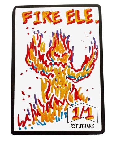 Futhark MTG Dry Erase Tokens Set - 60 Reversible Double-Sided 63 x 88 mm  - Picture 6 of 6