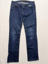 Levis Slight Curve Straight Jeans Womens 8 Blue Med Wash Mid Rise Slim 29x29