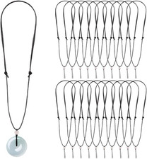 20Pcs Handmade Craft Vintage Cord Adjustable Necklaces for Hanging Pendants Cord