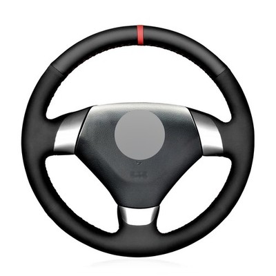 Alcantera Steering Wheel Cover Genuine Leather Wrap for HONDA ACCORD COUPE 7