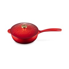 LE CREUSET Langstieliger Schmortopf Holly 21 cm Kirsche