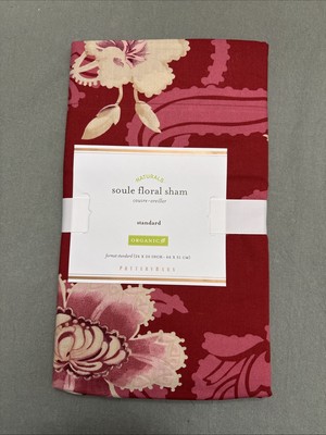 Pottery Barn Soule Floral Pillow Sham Standard 26x20 