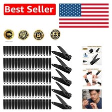 100-Piece Stainless Steel Nail Clippers Set - Ultra Sharp  Portable Design