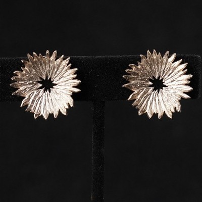 Knud V Andersen Anton Michelsen Sterling Silver Starburst Earrings Denmark 925s