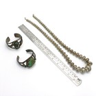 Southwest Sterling Turquoise Rope Twist Bezel Cuff 27" Necklace Lot of 3 S5571-4 — photo 10