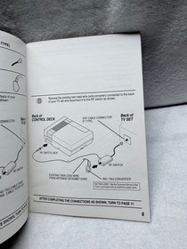 Nintendo NES Control Deck Instruction Manual Only Console Video Game Ephemera