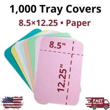 1000pcs Paper Tray Covers 8.5x12.25 Heavy Bond Disposable Size B Dental Tattoo