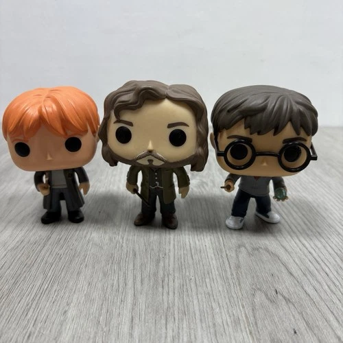 3 Harry Potter Vinyl Funko Pop Lot Ron Weasley Sirius Black Action Figure