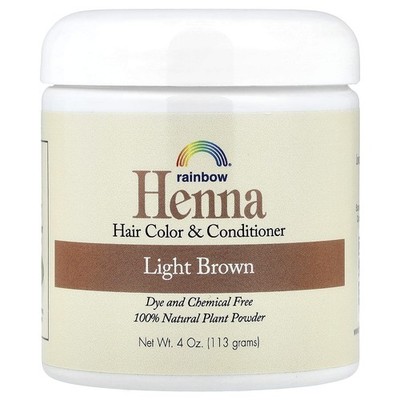 Rainbow Research, Henna, Haarfarbe und Conditioner, Hellbraun, 113 g
