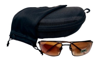 Square Aviator Sunglasses With Copper Metal Frame And Gradient Copper Lenses.