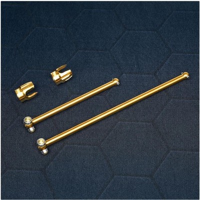 Harden Steel Axles Center Dogbone Shaft Upgrade, 2PCS-Gold