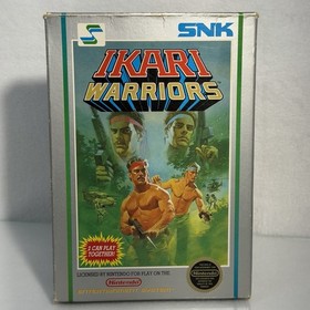 Ikari Warriors 1⭐️NICE Complete CIB 3 Screw Hangtab ⭐️Nintendo NES Original Box