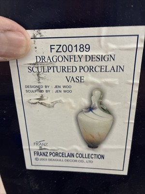 Franz Dragonfly Vase No. FZ00189 Jen Woo