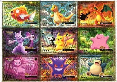 pokemon safari cards SAFARI UN-CUT SHEET *POKEMON* BY FLASH EDITION -box hits- *GOLD HOLO*