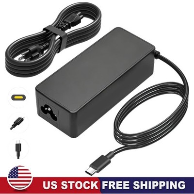 65 Watt 65W USB-C W Type-C Laptop Charger For Lenovo Acer Samsung Chromebook