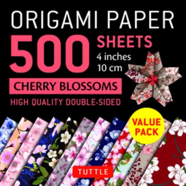 Origami Paper 500 sheets Cherry Blossoms 4 10 cm - Image 4