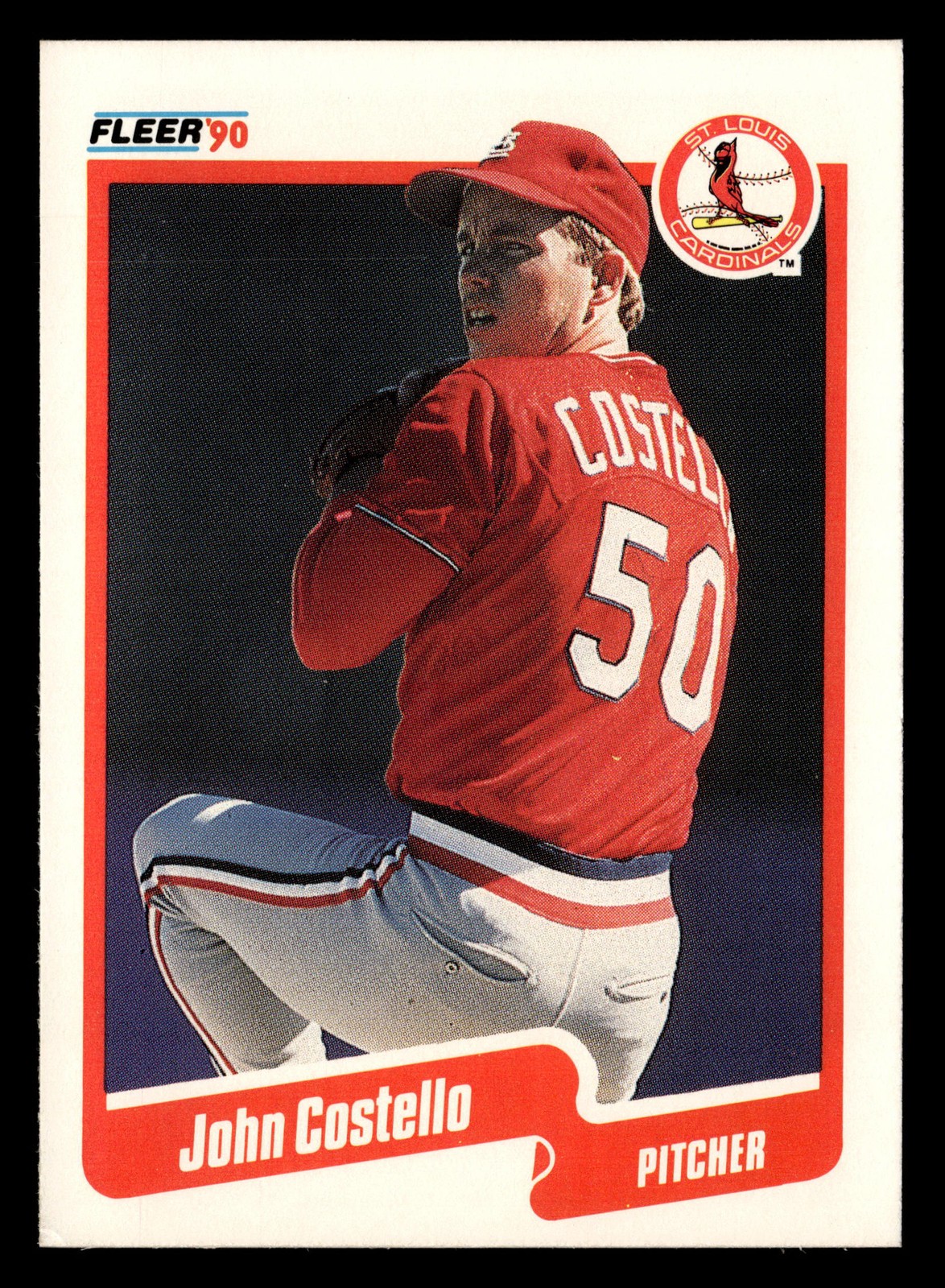 John Costello 1990 Fleer #246 St. Louis Cardinals *078