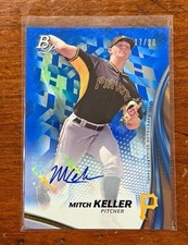 2017 Bowman Platinum Mitch Keller TPA-MK Top Propsect Blue Auto /20 Pirates RC