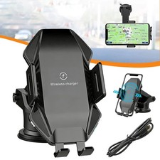 15W Kabelloses Auto Ladegerät Schnellladegerät Handyhalterung mit Ladefunktion