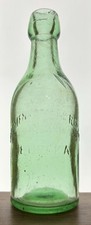 Rare Eureka, Nevada Blob Top! Bremenkampf Bright Limey green-aqua Soda Bottle!!
